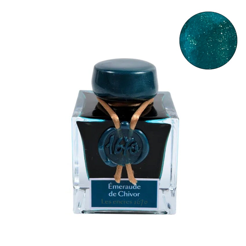 Jacques Herbin Emeraude de Chivor (1670 Collection) - 2ml Ink Sample