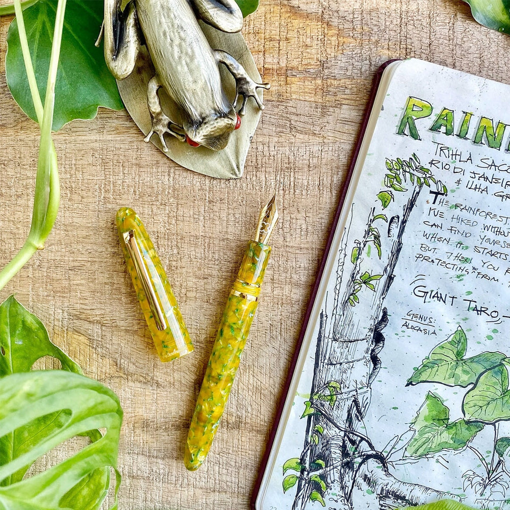 Esterbrook Estie - Rainforest / Gold - Journaling (Gena Custom) Fountain Pen