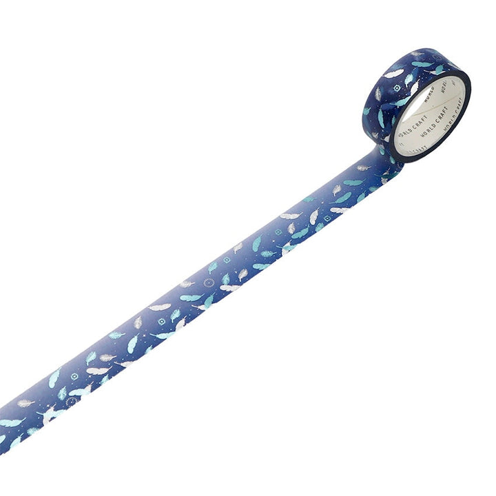 World Craft Feather Glitter Foil Washi Tape