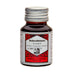 Rohrer & Klingner Fernambuk - 50ml: Small glass bottle with silver cap, labeled for Brazilwood-based fountain-pen ink, displaying dark reddish-brown color.