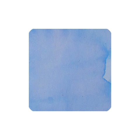 Vinta Inks First Day (Unang Araw) 30ml fountain pen ink swatch, showcasing a pale-to-mid blue watercolor wash with soft variations and bleed marks.