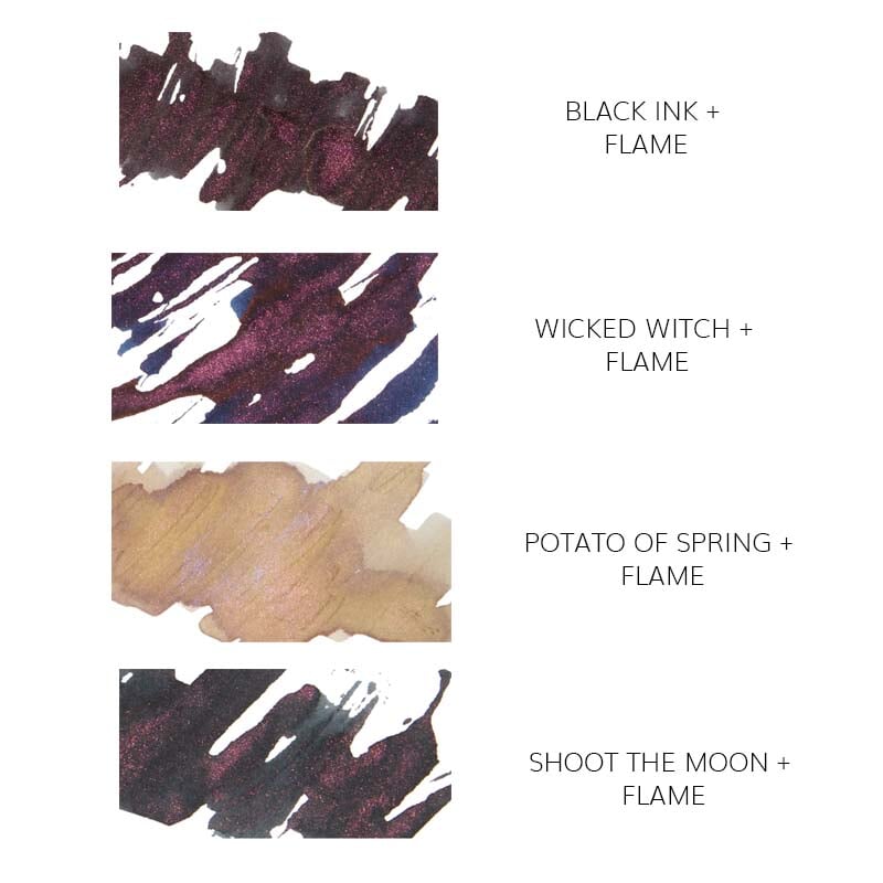 Wearingeul Flame (Wizard of Oz) Glitter Potion - 10ml Bottled Ink