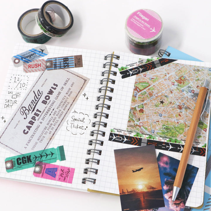 World Craft Fliegen Runway & Flight Washi Tape PET Tape