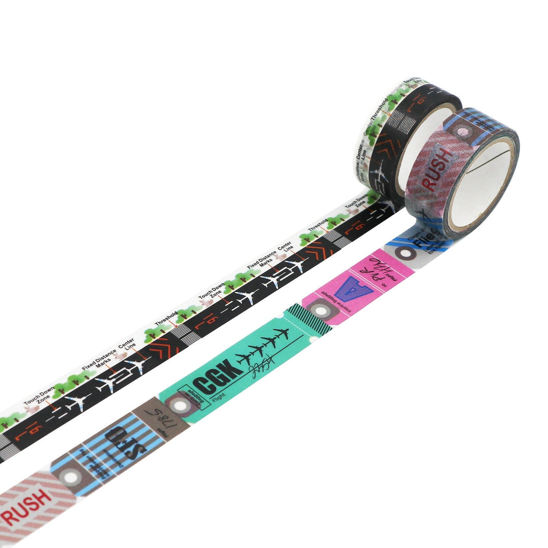 World Craft Fliegen Runway &amp; Flight Washi Tape PET Tape