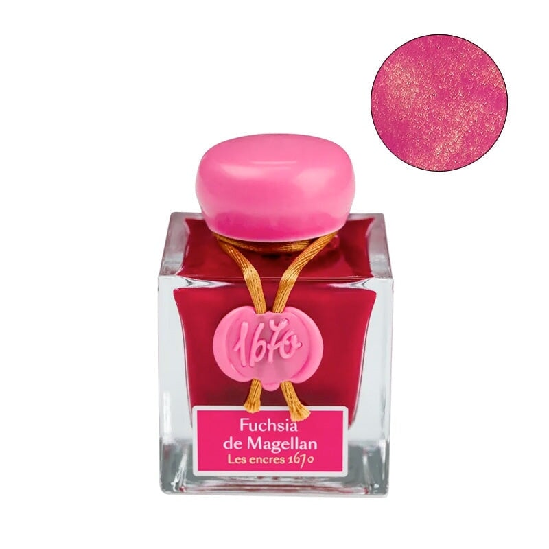 Jacques Herbin Fuchsia de Magellan (1670 Collection) - 50ml Bottled Ink