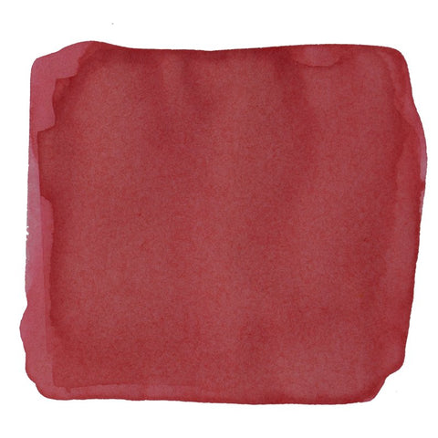 Fukuoka (Fidelity) - 2ml: A red watercolor swatch, abstract with soft, textured edges, showcasing Tono & Lims' dye-based ink, ideal for collectors.