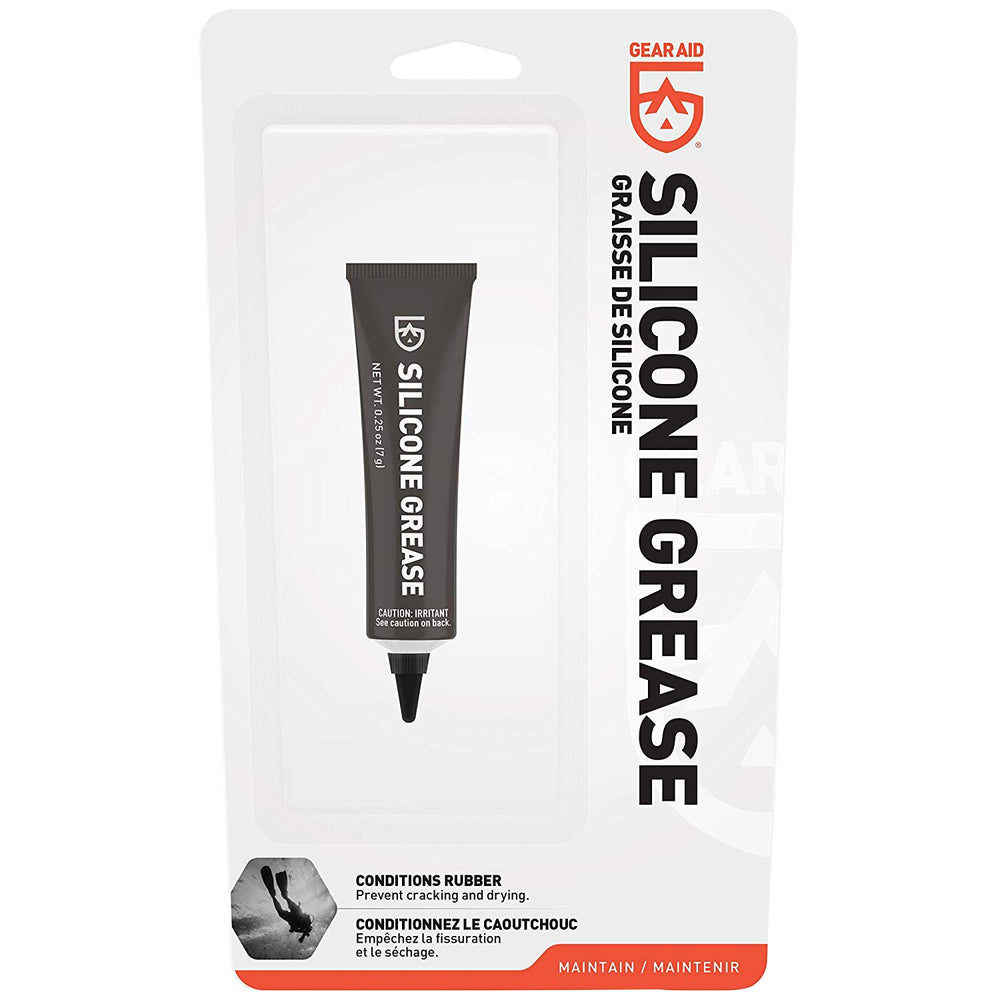 Silicone Grease - 7g tube in blister-pack, ideal for conditioning rubber seals. Non-toxic, 100% food grade, protects O-rings from drying and cracking.