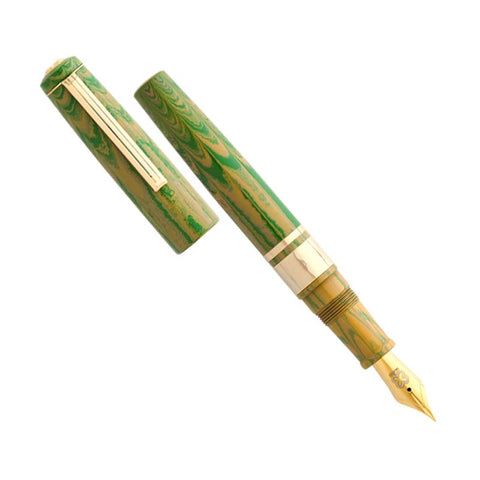 Model J - Lotus Green Ebonite / Gold - Broad