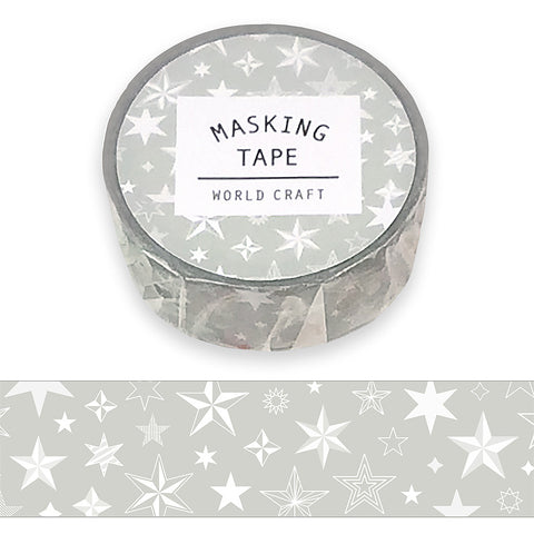 Grey Stars Washi Tape