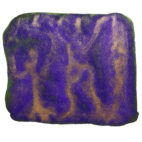 Close-up of Hayabusa (Glistening) - 2ml, showcasing sparkly purple and gold kinetic sand texture, representing the shimmering effect of the Colorverse ink sample.