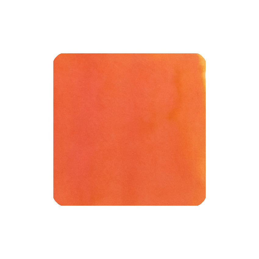Sailor Manyo Himeyuri fountain pen ink swatch, pumpkin orange