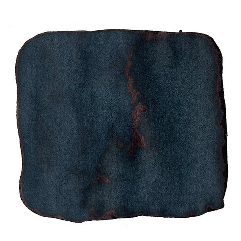 Iroshizuku 100th Anniversary - Hoteison (4ml) ink sample shows a dark teal-blue/black wash with subtle reddish-brown sheen, reflecting its black-green hue.