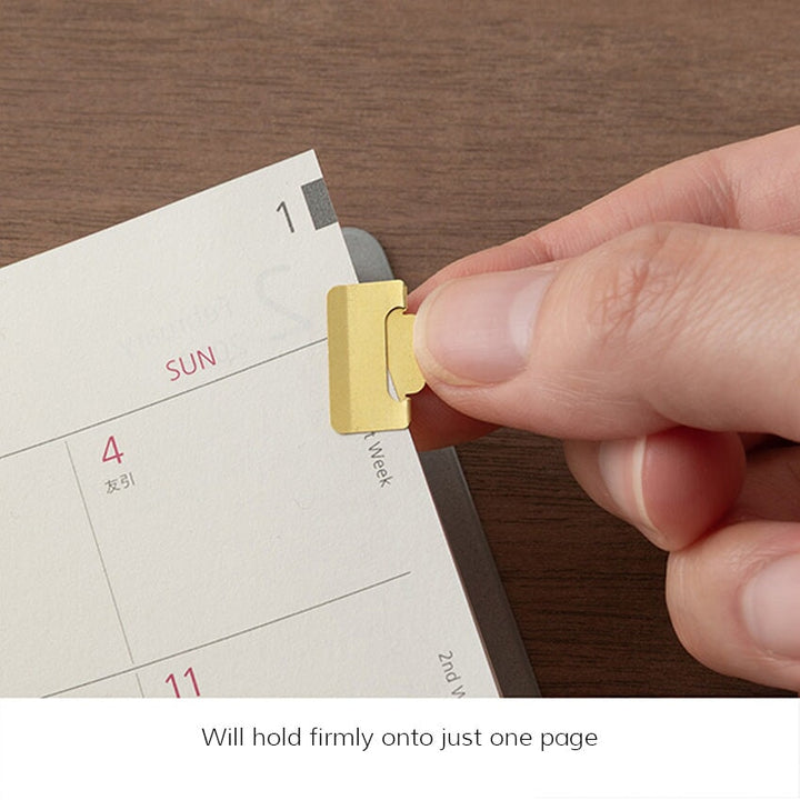 Midori Brass Index Clips (Small, Gold) Accessories