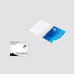 Ink Swatch Cards - Colorspace Size A (Hubble) by Colorverse, featuring planetary illustrations; one card face-up, another reversed, on premium fountain pen friendly paper.