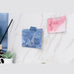 Colorverse Ink Swatch Cards - Colorspace Size A (Hubble), featuring watercolor-style designs, on a minimalist desk with a succulent and pen. Ideal for fountain pen ink enthusiasts.