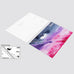 Ink Swatch Cards - Colorspace Size C (Hubble) by Colorverse, featuring illustrated Hubble Space Telescope design on premium fountain pen friendly paper, pack of 30.