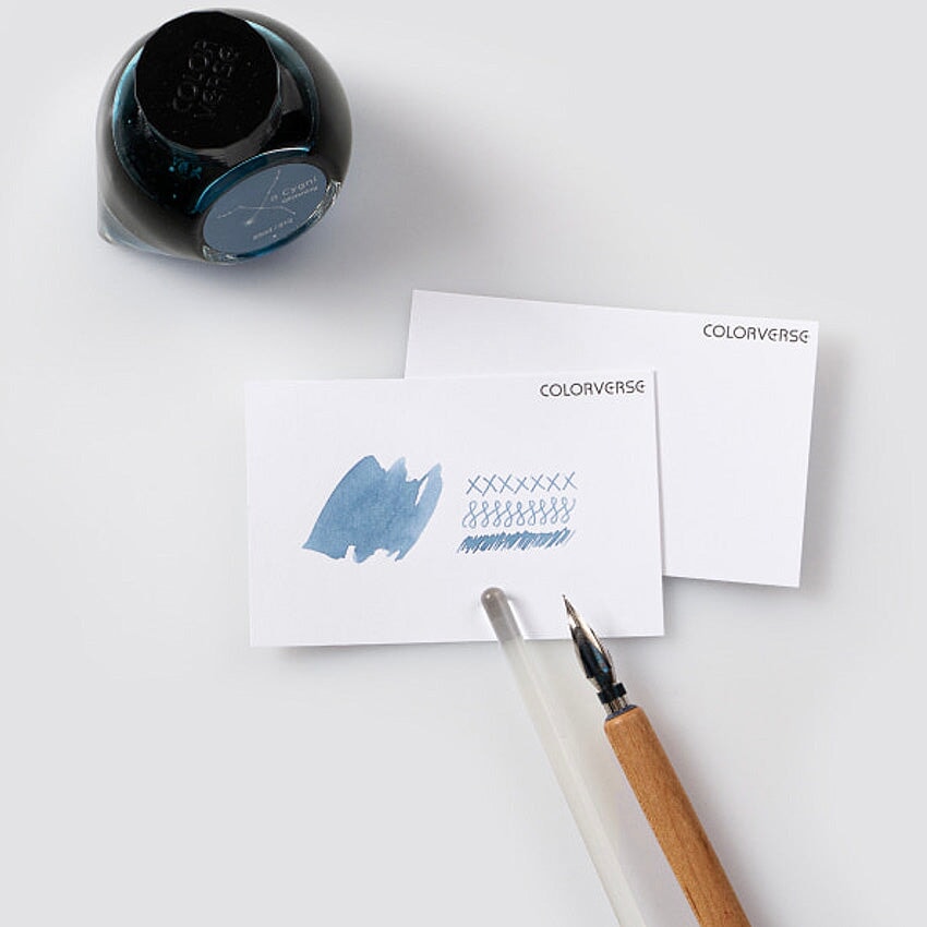 Colorverse Ink Swatch Cards - Size B (Plain) Paper