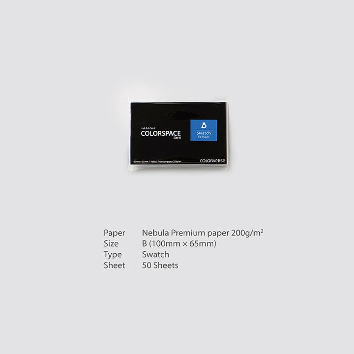 Colorverse Ink Swatch Cards - Size B (Swatch) Paper