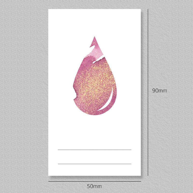 Wearingeul Ink Drop Swatch Cards Paper