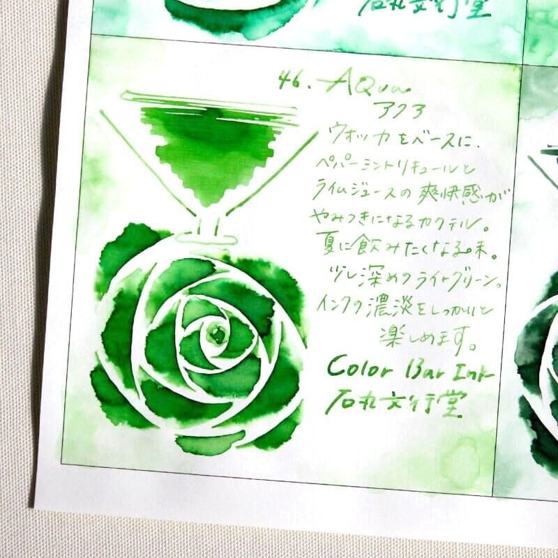 Ishimaru Bunkoudou No.46 Aqua - 2ml Ink Sample