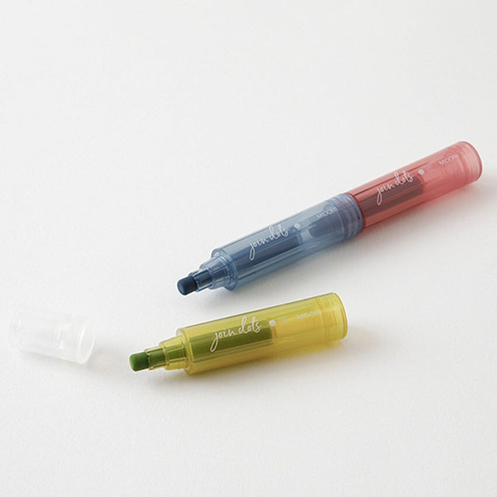Midori Join Dots Connecting Marker Set - Dusty Highlighters