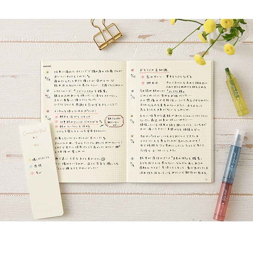 Midori Join Dots Connecting Marker Set - Dusty Highlighters