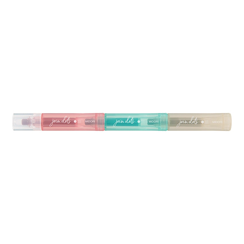 Midori Join Dots Connecting Marker Set - Milky Highlighters