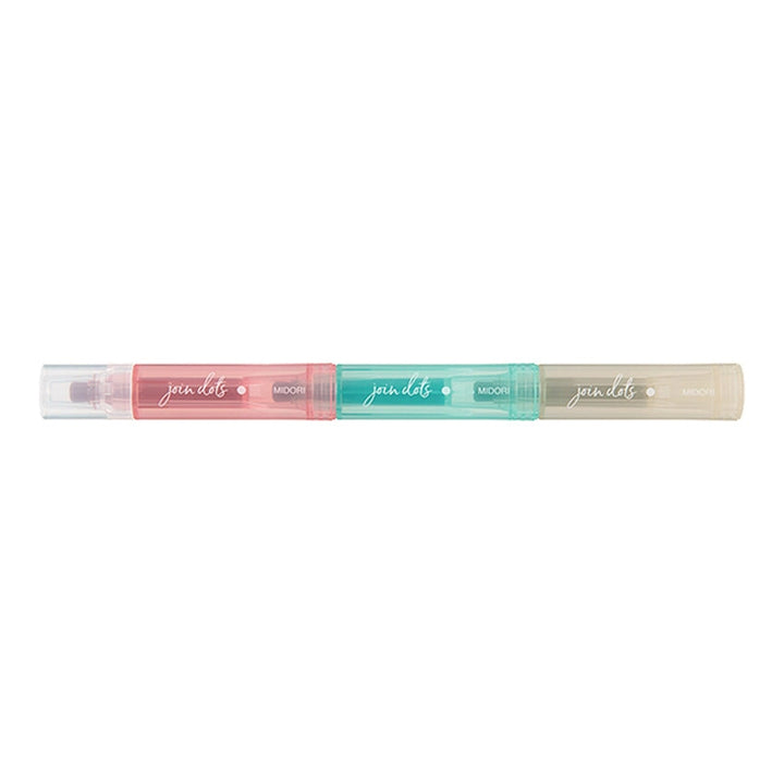 Midori Join Dots Connecting Marker Set - Milky Highlighters
