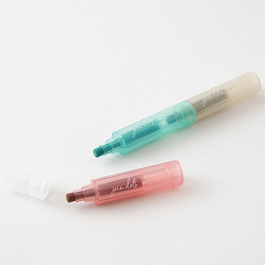 Midori Join Dots Connecting Marker Set - Milky Highlighters
