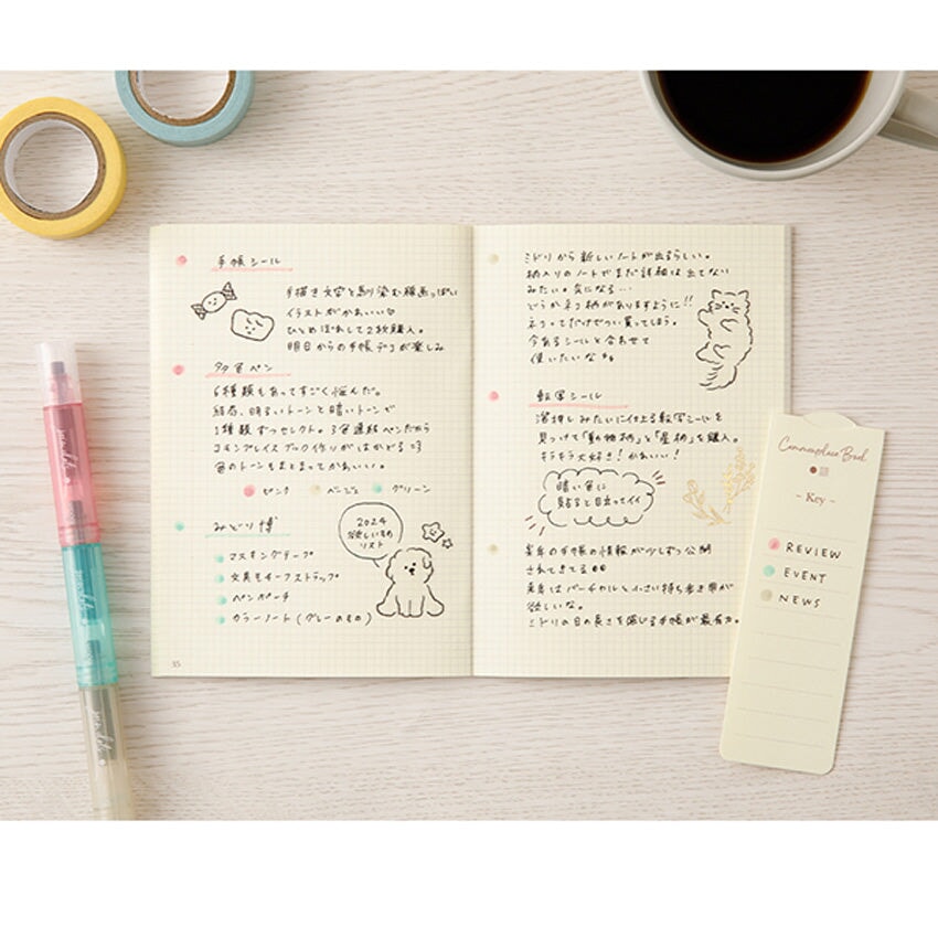 Midori Join Dots Connecting Marker Set - Milky Highlighters