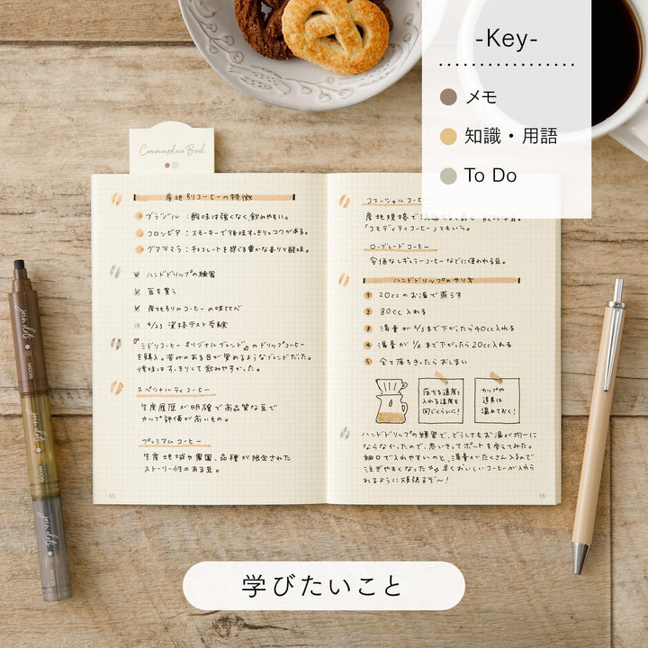 Midori Join Dots Connecting Marker Set - Mocha Highlighters