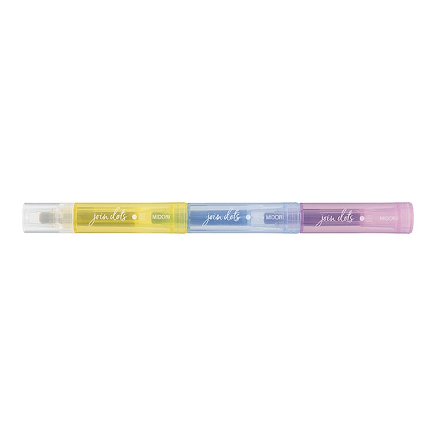 Midori Join Dots Connecting Marker Set - Pastel Highlighters