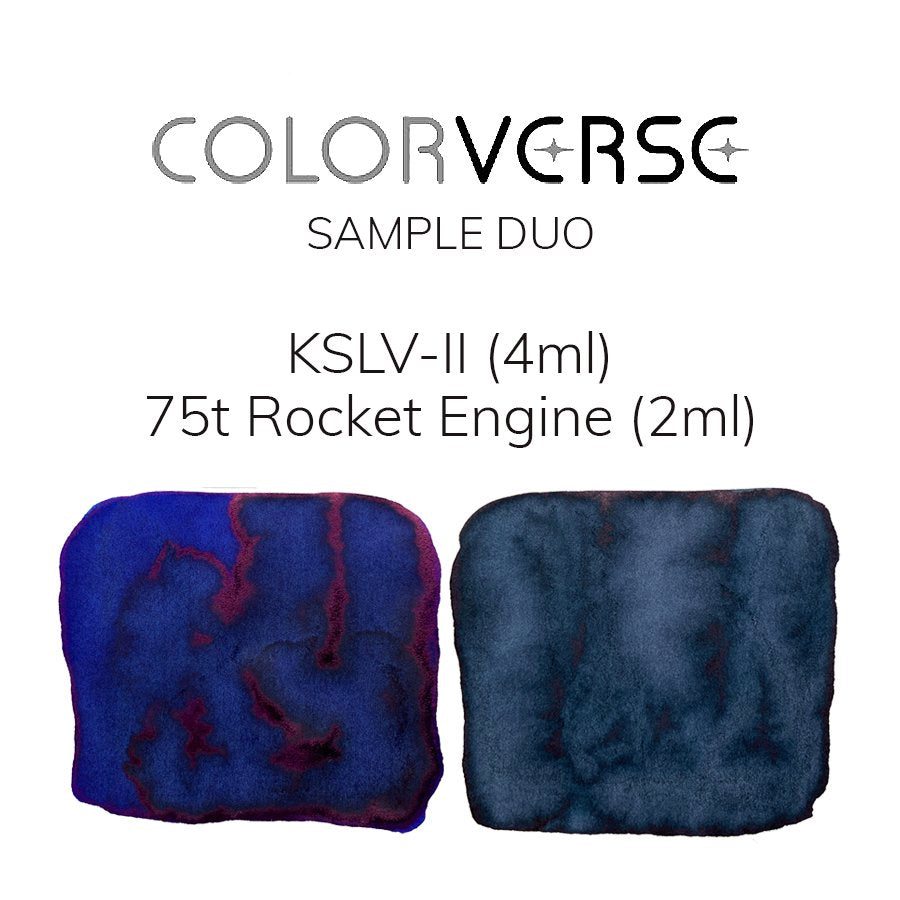Colorverse KSLV-II & 75t Rocket Engine - 2ml Each Set Ink Sample
