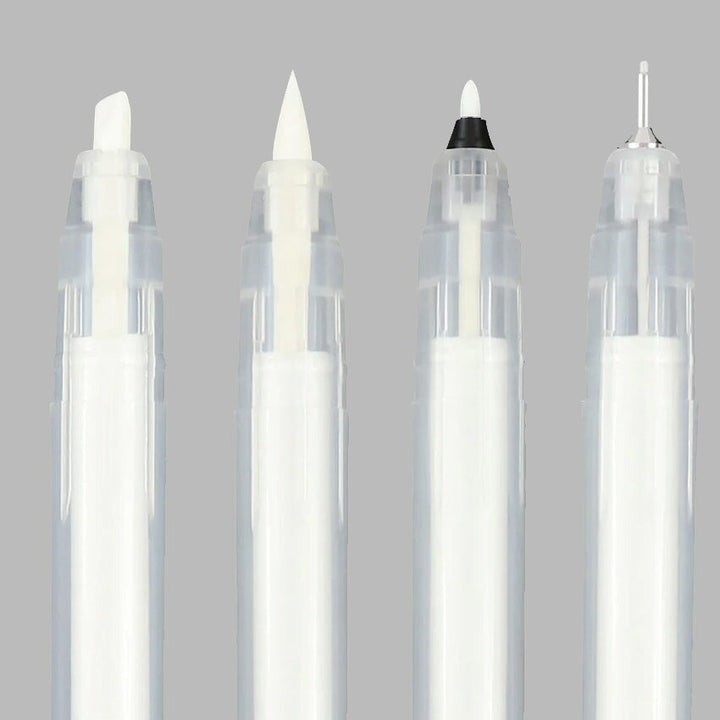 Kuretake Karappo Empty Felt Tip Pens (4 Types Set) Calligraphy Pens