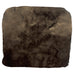 Close-up of dark-brown, plush material resembling microfiber, representing the texture of Taccia's Kuro - 2ml ink sample, inspired by Japanese color perception.