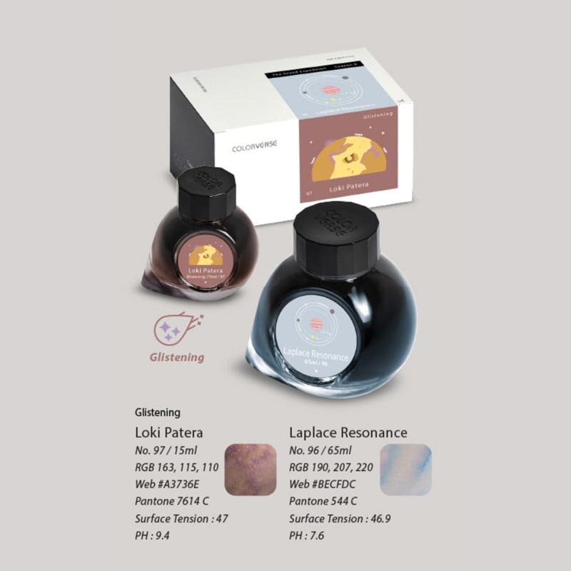 Colorverse Laplace Resonance &amp; Loki Patera - 2ml Each Set Ink Sample