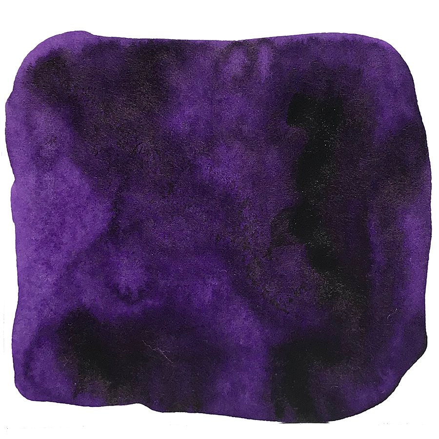La Reine Mauve - 30ml ink, deep purple blot with watercolor-like texture, from Noodler&
