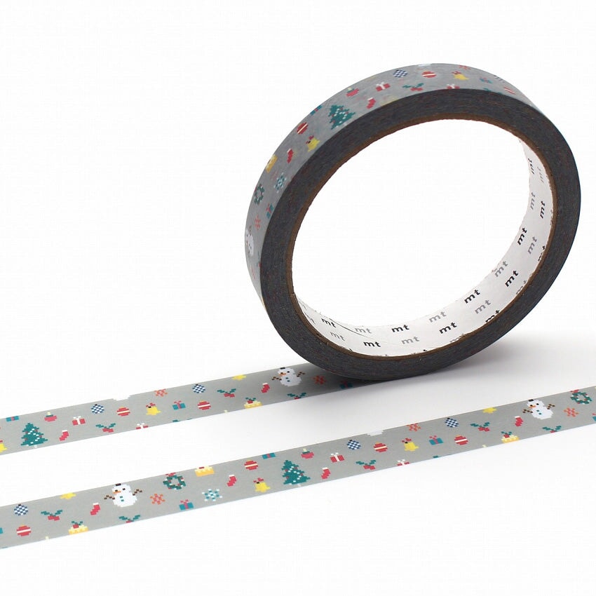 MT Masking Tape MT Large Core Washi Tape - Christmas Pixel Washi Tape