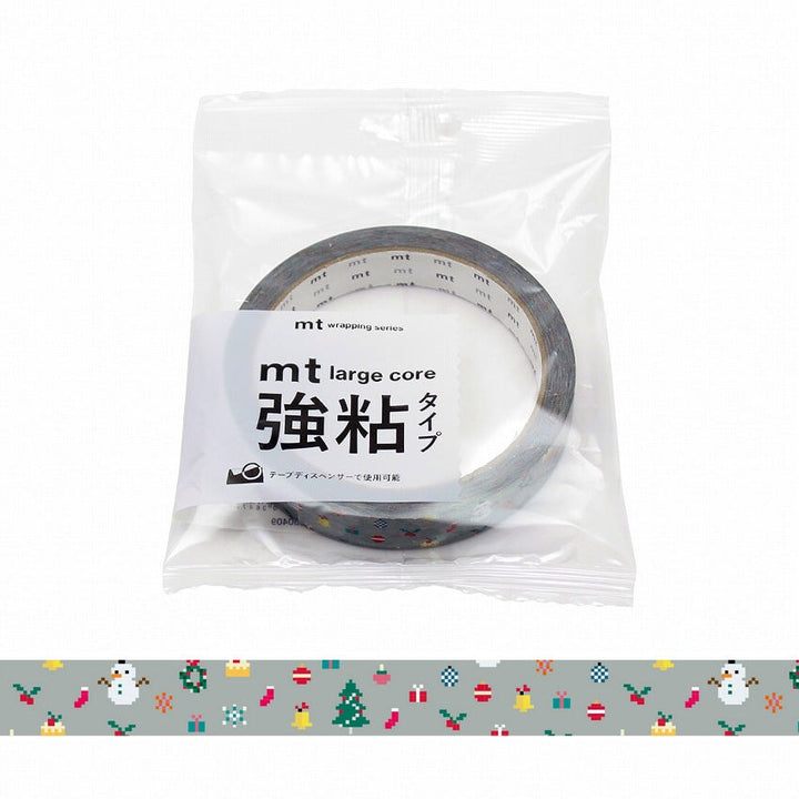 MT Masking Tape MT Large Core Washi Tape - Christmas Pixel Washi Tape