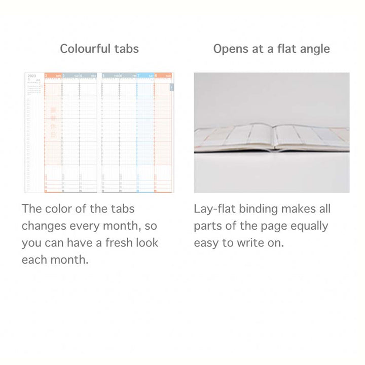 Kokuyo Jibun Techo 2024 Planner Refill - A5 Slim Planners