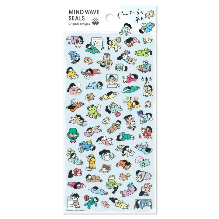 Mindwave Lazy Weekdays Sticker Seals Stickers