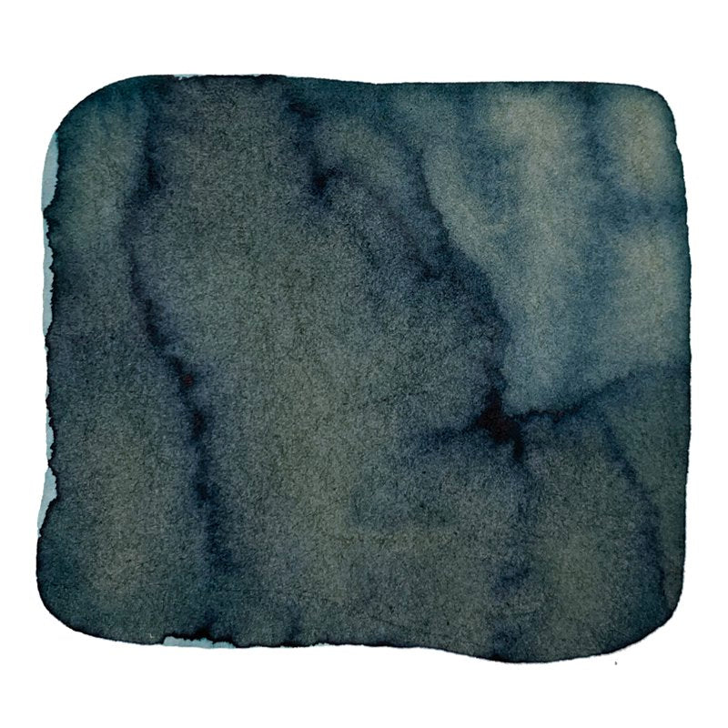 Abstract watercolor swatch illustrating deep gray-blue/teal hues, representing Colorverse Martian and Life On Mars - 65ml + 15ml ink set.