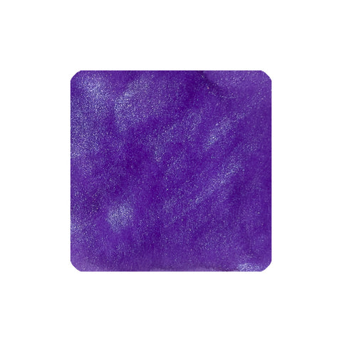 Diamine Lilac Satin Shimmer fountain pen ink, 50ml bottle. Abstract purple swatch showcases its shimmering, textured appearance, perfect for vintage pens.