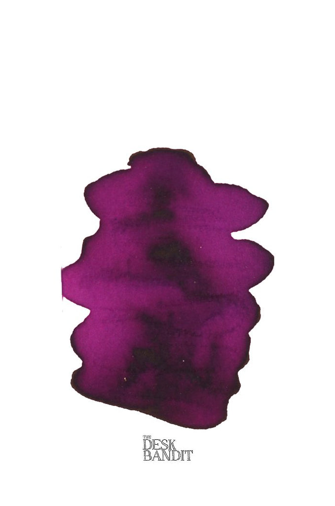 Magenta (2ml) ink sample from Rohrer & Klingner, shown as a purplish-magenta swatch on white background, labeled THE DESK BANDIT.