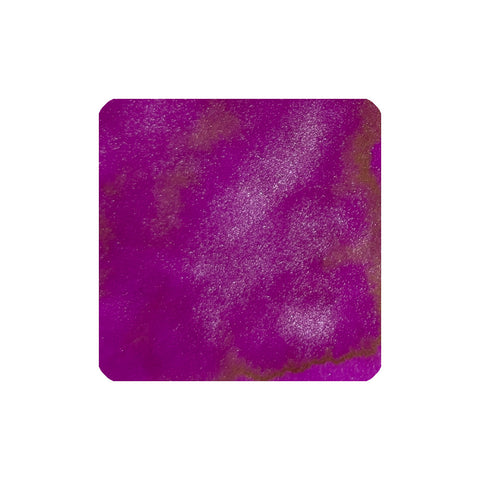 Magenta Flash (Shimmer) - 50ml fountain pen ink by Diamine, featuring a marbled magenta texture with shimmer, ideal for vintage pens.