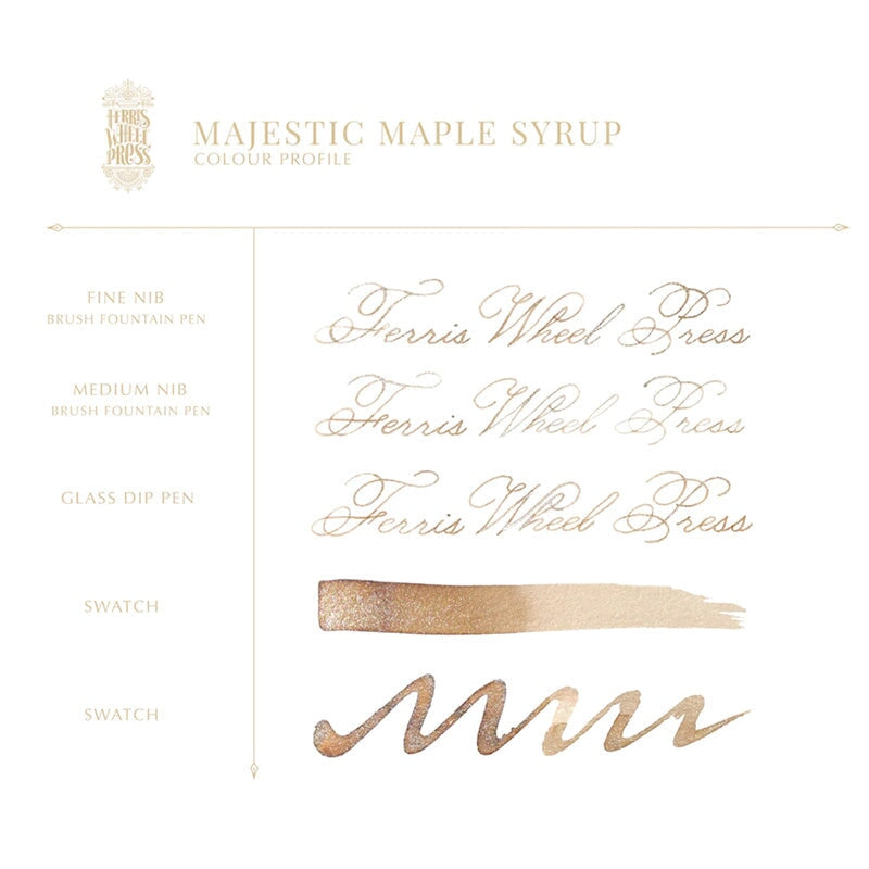Ferris Wheel Press Majestic Maple Syrup - 2ml Ink Sample