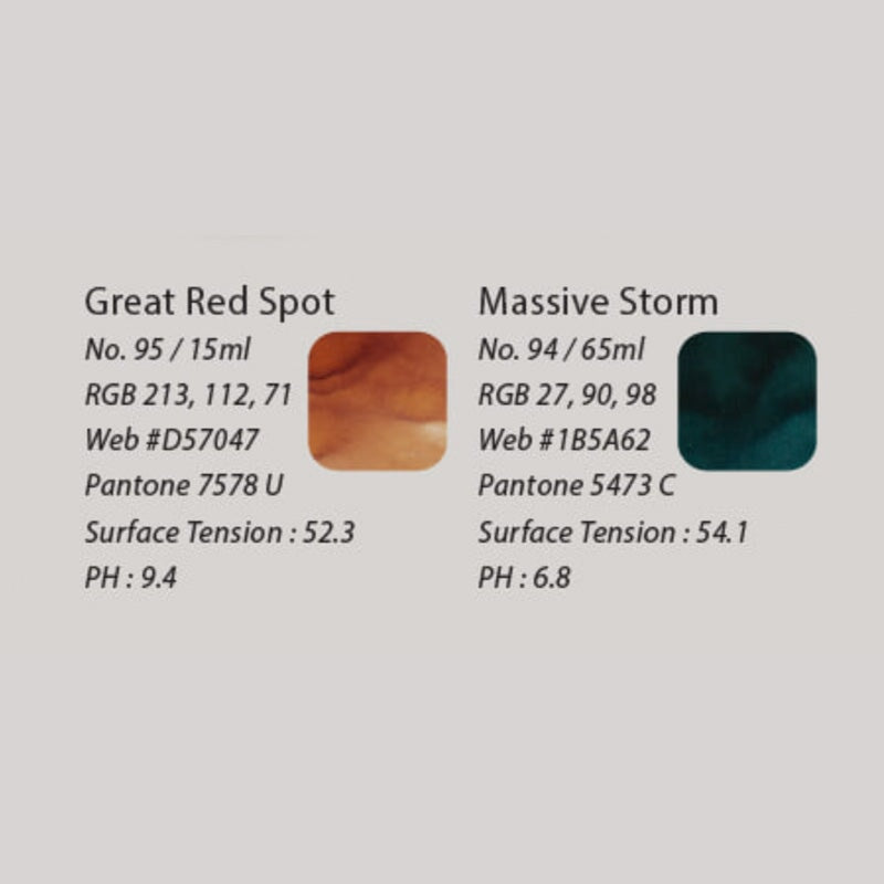 Colorverse Massive Storm and Great Red Spot - 2ml Each Set Ink Sample