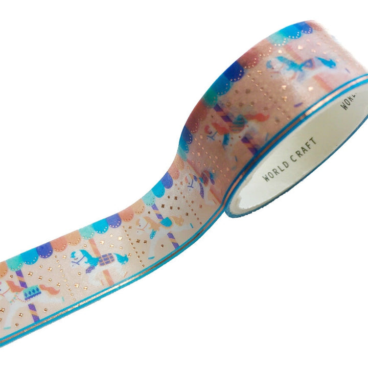 World Craft Merry-Go-Round Glitter Foil Washi Tape