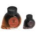 Methuselah Tree & Methuselah Grove - 65ml + 15ml Set: Two Colorverse ink bottles with faceted caps, showcasing warm, earthy tones in clear glass.