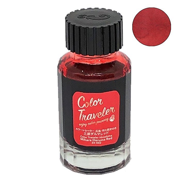 Color Traveler Mihara Daruma Red - 30ml Bottled Ink